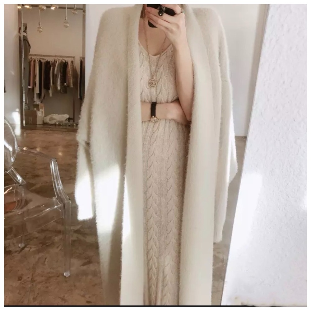 🌺 The Lukah Long Teddy Bear Soft Cardigan Sweater - Picture 5 of 11